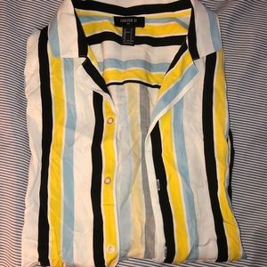 Button Up Men’s Striped T